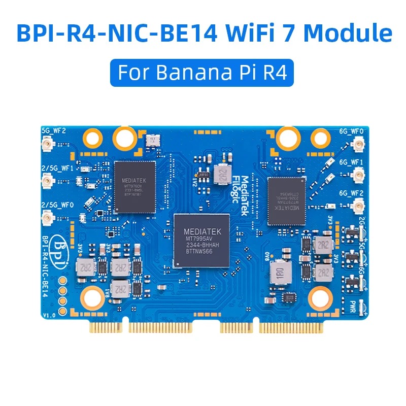 Bananapi Bpi R4 Wifi 7 - Moduł WiFi 7 BPI-R4 BPI-R4-NIC-BE14 z