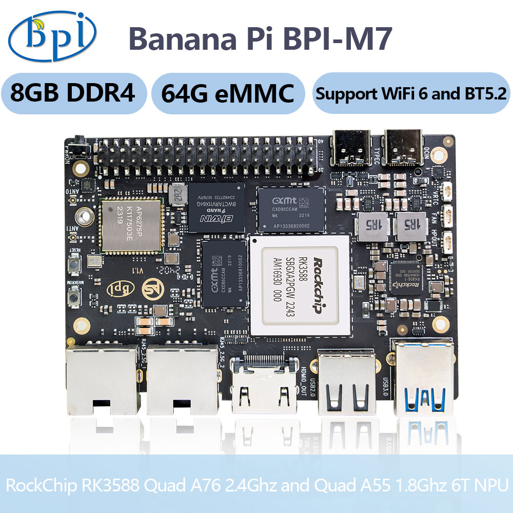 Banana Pi BPI-M7 RockChip RK35 – Banana Pi Bpi M7 Rk3588 recenzja i cena